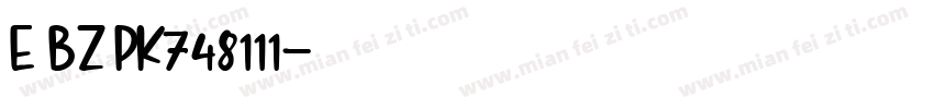 E BZ PK748111字体转换